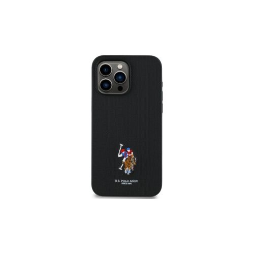 US Polo USHCP15XPEMK iPhone 15 Pro Max készülékhez tok 6,7″ Embroidered DH Color fekete