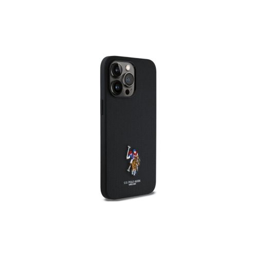 US Polo USHCP15XPEMK iPhone 15 Pro Max készülékhez tok 6,7″ Embroidered DH Color fekete