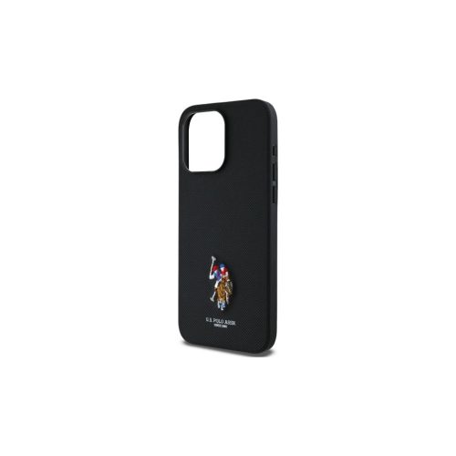 US Polo USHCP15XPEMK iPhone 15 Pro Max készülékhez tok 6,7″ Embroidered DH Color fekete