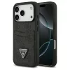 Tok Guess 4G Double Card Triangle iPhone 17 Pro készülékhez fekete