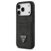 Tok Guess 4G Double Card Triangle iPhone 17 Pro készülékhez fekete