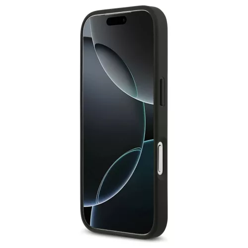 Tok Guess 4G Double Card Triangle iPhone 17 Pro készülékhez fekete