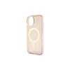 Guess GUHMP14MHCMCGP iPhone 14 Plus / 15 Plus készülékhez 6.7" kemény tok Glitter Gold MagSafe rózsaszín