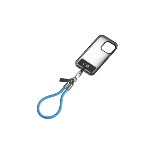 Audi univerzális telefon póráz 28cm 8mm kék AU-HSL8-R8/D1-BE
