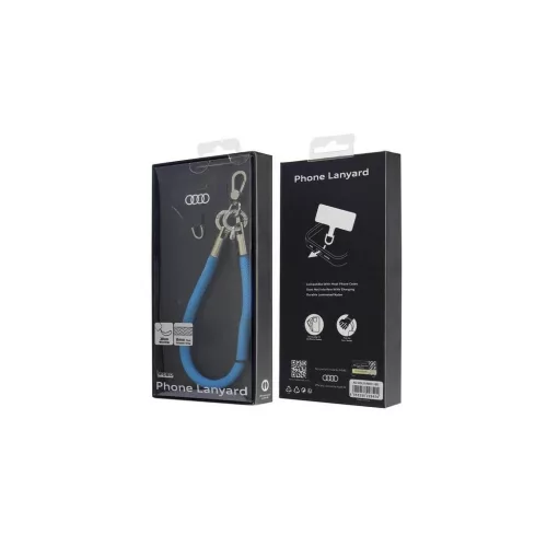 Audi univerzális telefon póráz 28cm 8mm kék AU-HSL8-R8/D1-BE