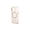 Guess GUHMP13XHTCMP iPhone 13 Pro Max 6,7" készülékhez kemény tok Gold Outline Translucent MagSafe rózsaszín
