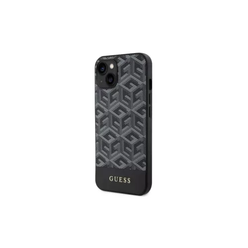 Guess GUHMP14MHGCFSEK iPhone 14 Plus / 15 Plus 6,7" készülékhez GCube Stripes MagSafe keménytok fekete