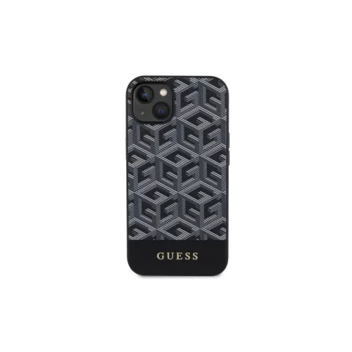Guess GUHMP14MHGCFSEK iPhone 14 Plus / 15 Plus 6,7" készülékhez GCube Stripes MagSafe keménytok fekete