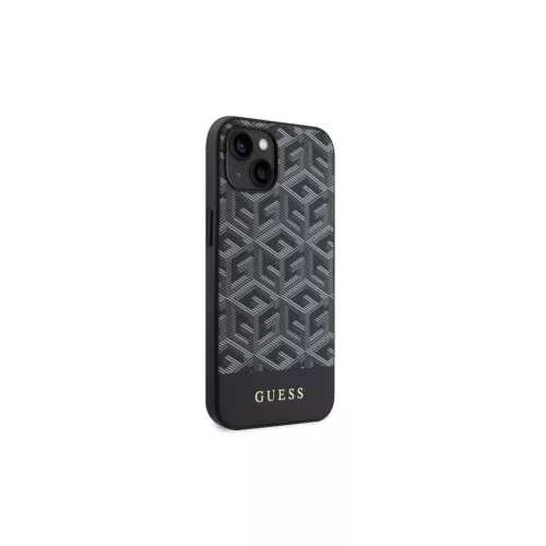 Guess GUHMP14MHGCFSEK iPhone 14 Plus / 15 Plus 6,7" készülékhez GCube Stripes MagSafe keménytok fekete