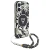 Guess Palm Trees Triangle Pearl Strap MagSafe tok iPhone 16 készülékhez fekete