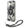Guess Palm Trees Triangle Pearl Strap MagSafe tok iPhone 16 készülékhez fekete