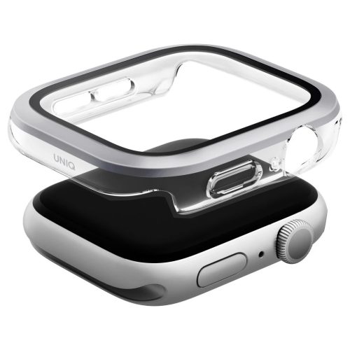 Tok UNIQ Voute Apple Watch Series 10 / 11 készülékhez 42mm edzett üveg ezüst