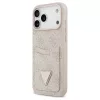 Case Guess 4G Double Card Triangle tok iPhone 17 Pro Max készülékhez rózsaszín