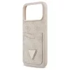 Case Guess 4G Double Card Triangle tok iPhone 17 Pro Max készülékhez rózsaszín