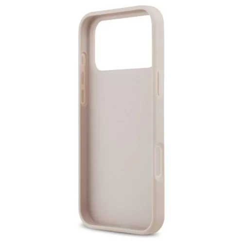 Case Guess 4G Double Card Triangle tok iPhone 17 Pro Max készülékhez rózsaszín