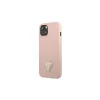 Guess GUHCP13SPSATLP iPhone 13 mini 5,4" készülékhez tok SaffianoTriangle Logo rózsaszín