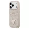 Guess 4G Double Card Triangle tok iPhone 17 Pro készülékhez rózsaszín