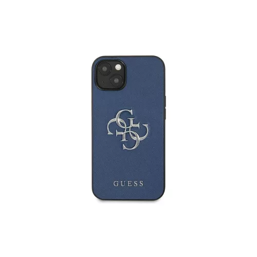 Guess GUHCP13SSA4GSBL iPhone 13 mini készülékhez 5,4 hüvelykes kemény tok Saffiano 4G Metal Logo kék