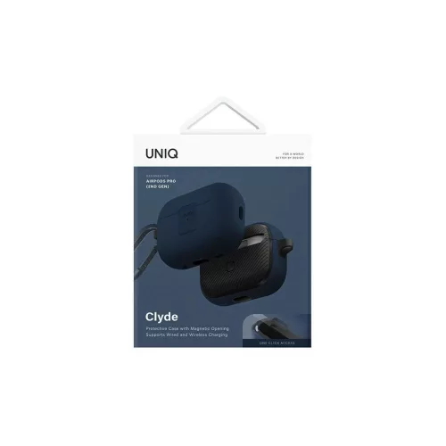 UNIQ Clyde Lock Case AirPods Pro 2 (2022/2023) készülékhez királykék-sötétszürke