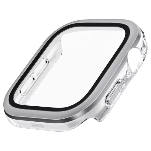 Tok UNIQ Voute Apple Watch Series 10 / 11 46mm készülékhez edzett üveg ezüst