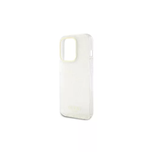 Guess GUHCP15XHDECMP iPhone 15 Pro Max 6.7" készülékhez kemény tok IML Faceted Mirror Disco Iridescent rózsaszín