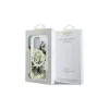 Guess GUHMP16LLFMWTE iPhone 16 Pro 6,3" készülékhez Liquid Glitter Flower MagSafe keménytok bézs