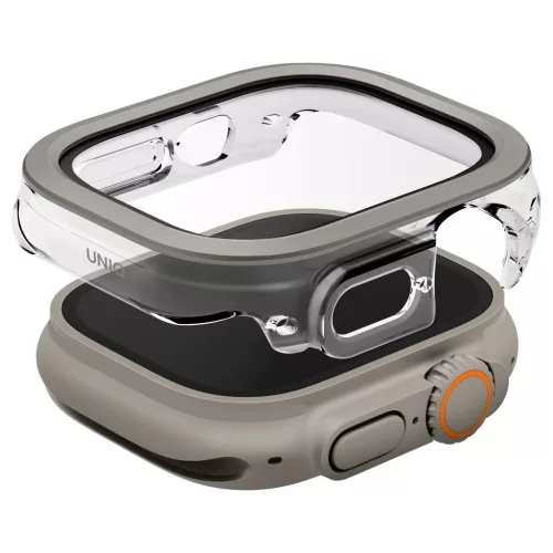 Tok UNIQ Voute Apple Watch Ultra 49mm készülékhez edzett üveg – ezüst