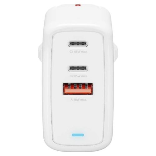 4smarts Flex 65W 2xUSB-C + 1xUSB-A fehér hálózati töltő