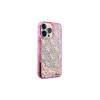 Guess GUHCP14XLC4PSGP iPhone 14 Pro Max 6.7" készülékhez kemény tok Liquid Glitter 4G Transculent rózsaszín