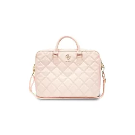 Guess táska GUCB15ZPSQSSGP 16" Quilted 4G rózsaszín