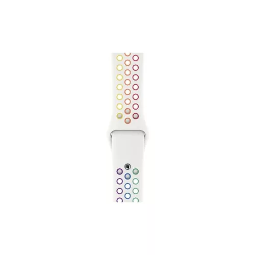 Apple Watch MYD62AM/A 42/44/45mm készülékhez Nike Sport Band Pride Edition óraszíj fehér