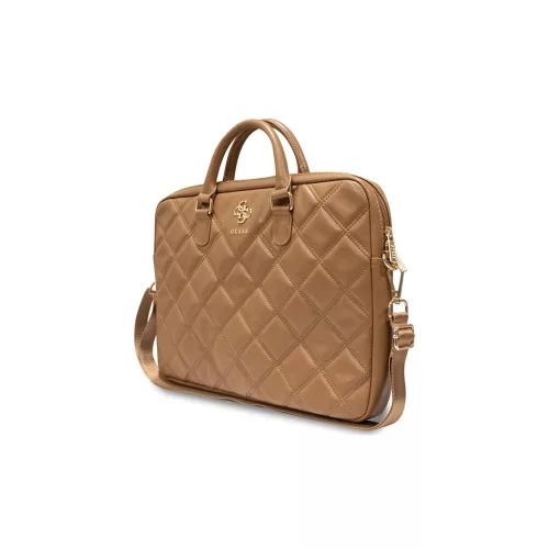 Guess táska GUCB15ZPSQSSGW 16" Quilted 4G barna