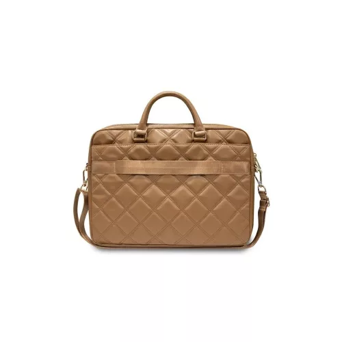 Guess táska GUCB15ZPSQSSGW 16" Quilted 4G barna