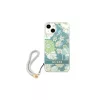 Guess GUHCP13SHFLSN iPhone 13 mini készülékhez 5,4 hüvelykes Flower Strap kemény tok zöld