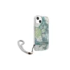 Guess GUHCP13SHFLSN iPhone 13 mini készülékhez 5,4 hüvelykes Flower Strap kemény tok zöld