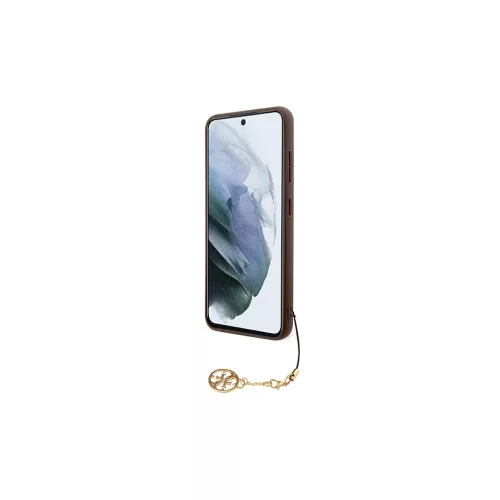 Guess GUHCS23MGF4GBR S23+ S916 készülékhez kemény tok 4G Charms Collection barna