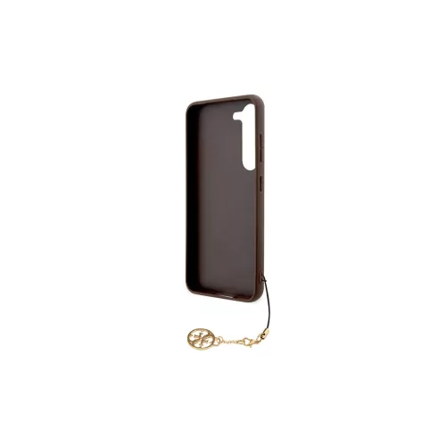 Guess GUHCS23MGF4GBR S23+ S916 készülékhez kemény tok 4G Charms Collection barna