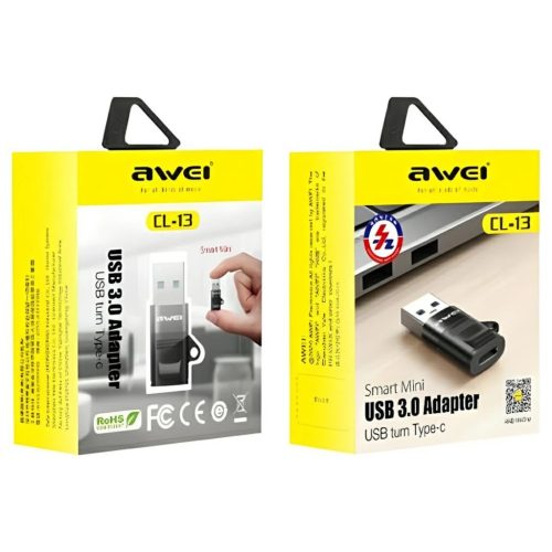 AWEI Adapter CL-13 USB-C/USB-A fekete