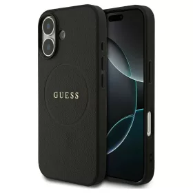   Guess Grained Ring MagSafe tok iPhone 17 készülékhez fekete
