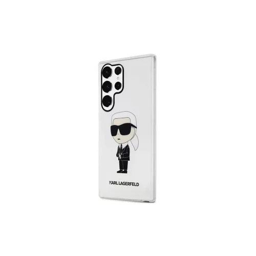 Karl Lagerfeld KLHCS23LHNIKTCT S23 Ultra készülékhez S918 átlátszó kemény tok Ikonik Karl Lagerfeld