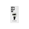 Karl Lagerfeld KLHCS23LHNIKTCT S23 Ultra készülékhez S918 átlátszó kemény tok Ikonik Karl Lagerfeld