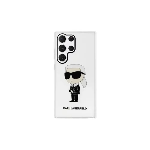 Karl Lagerfeld KLHCS23LHNIKTCT S23 Ultra készülékhez S918 átlátszó kemény tok Ikonik Karl Lagerfeld