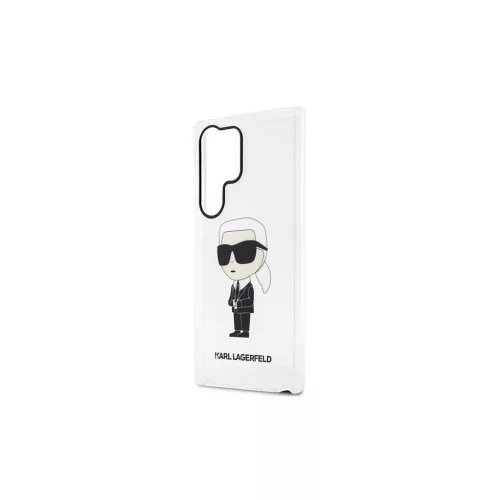 Karl Lagerfeld KLHCS23LHNIKTCT S23 Ultra készülékhez S918 átlátszó kemény tok Ikonik Karl Lagerfeld