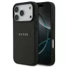 Guess Grained Ring MagSafe tok iPhone 17 Pro készülékhez fekete