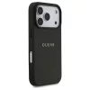 Guess Grained Ring MagSafe tok iPhone 17 Pro készülékhez fekete