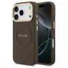 Case Guess Peony Hot Stamp tok MagSafe iPhone 17 Pro készülékhez barna