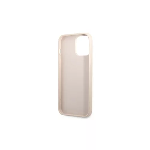 Guess GUHCP13XP4TPP iPhone 13 Pro Max 6,7 készülékhez kemény tok 4G Triangle Logo kártyatartó rózsaszín