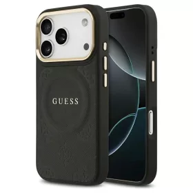   Guess Peony Hot Stamp MagSafe tok iPhone 17 Pro készülékhez fekete