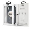 Karl Lagerfeld KLHCI61IKPUBL iPhone Xr készülékhez kemény tok Iconic Karl Embossed kék
