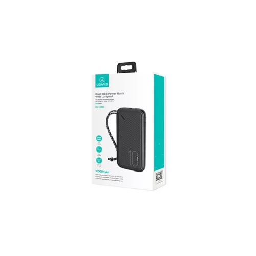USAMS powerbank PB56 10000mAh 2xUSB/USB-C/MicroUSB Fast Charge 10KCD15001 (US-CD150) fekete